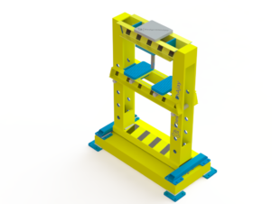 Heavy-duty 10-Ton Hydraulic Press Assembly, designed for industrial metal forming, shaping, and high-pressure applications.