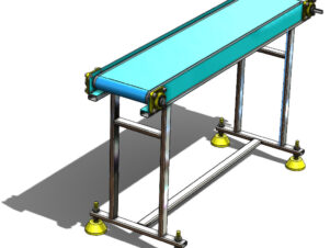 Industrial Belt Conveyor Assembly #392, designed for efficient material transport and smooth operation in manufacturing processes.
