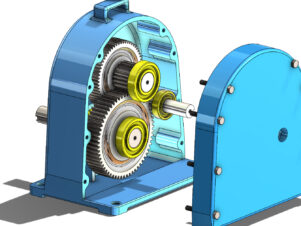 Complete Reduction Gear Assembly (1:3 Ratio) engineered for efficient torque transmission and optimized industrial performance.
