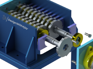 Compact Mini Plastic Shredder Machine, designed for efficient plastic waste processing with precision-engineered cutting mechanisms.