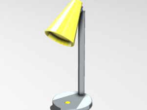 Innovative Study Lamp Design #384, featuring a sleek, ergonomic structure ideal for focused lighting and workspace enhancement.