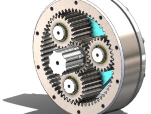 Precision-engineered Planetary Gear D (#347), designed for efficient torque distribution and smooth power transmission in industrial systems.