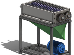 Industrial Plastic Shredder Machine Assembly, showcasing detailed components engineered for efficient plastic waste processing.