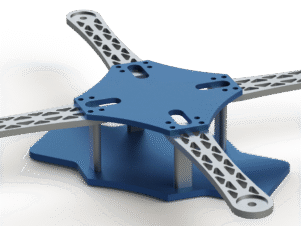 Hexacopter Drone Frame D (#346), featuring a lightweight and durable structure, designed for efficient flight stability and modular assembly.