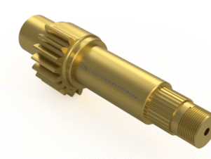 Steering gear sector shaft used in vehicle steering systems for precise motion control.